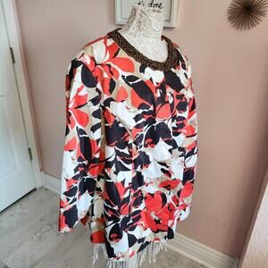 NWT Lane Bryant colorful blazer jacket 28 plus size